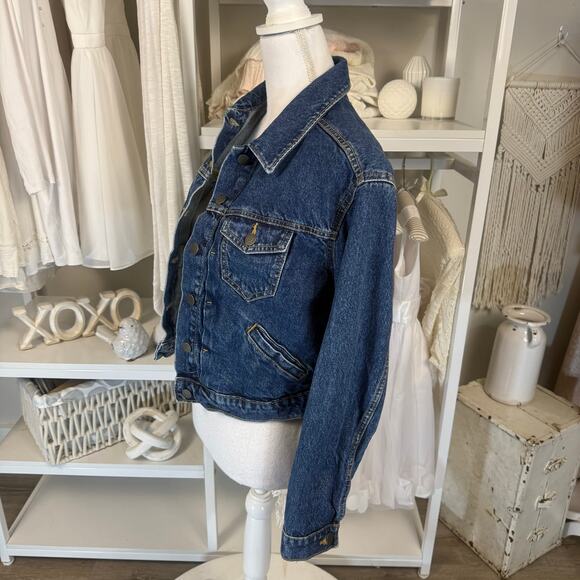 Old Navy Women's Size XS Denim Cropped Button Up Jacket #3280 - Picture 2 of 10